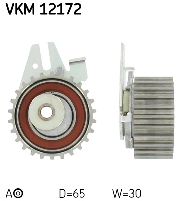Tensioner Pulley, timing belt - VKM 12172 SKF